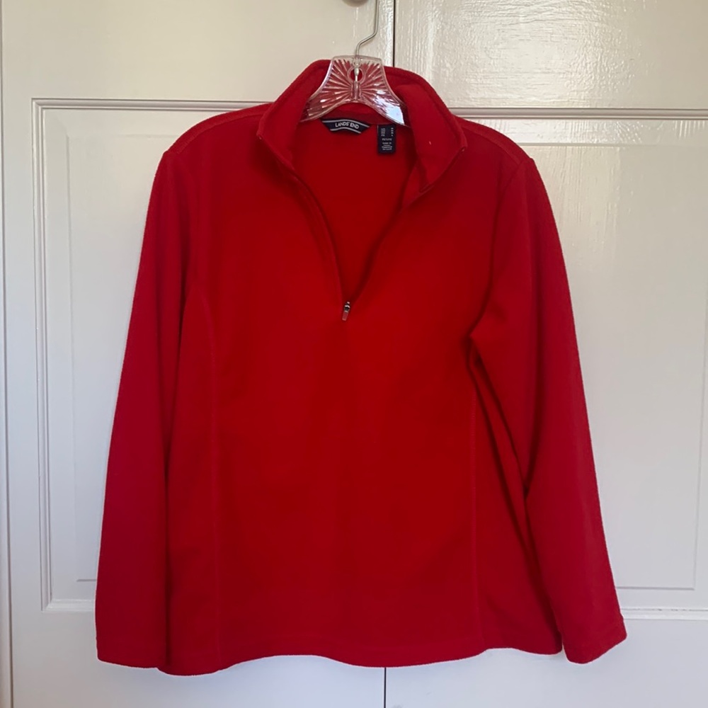 Women's Quarter Zip Fleece Pullover Top, Petite M